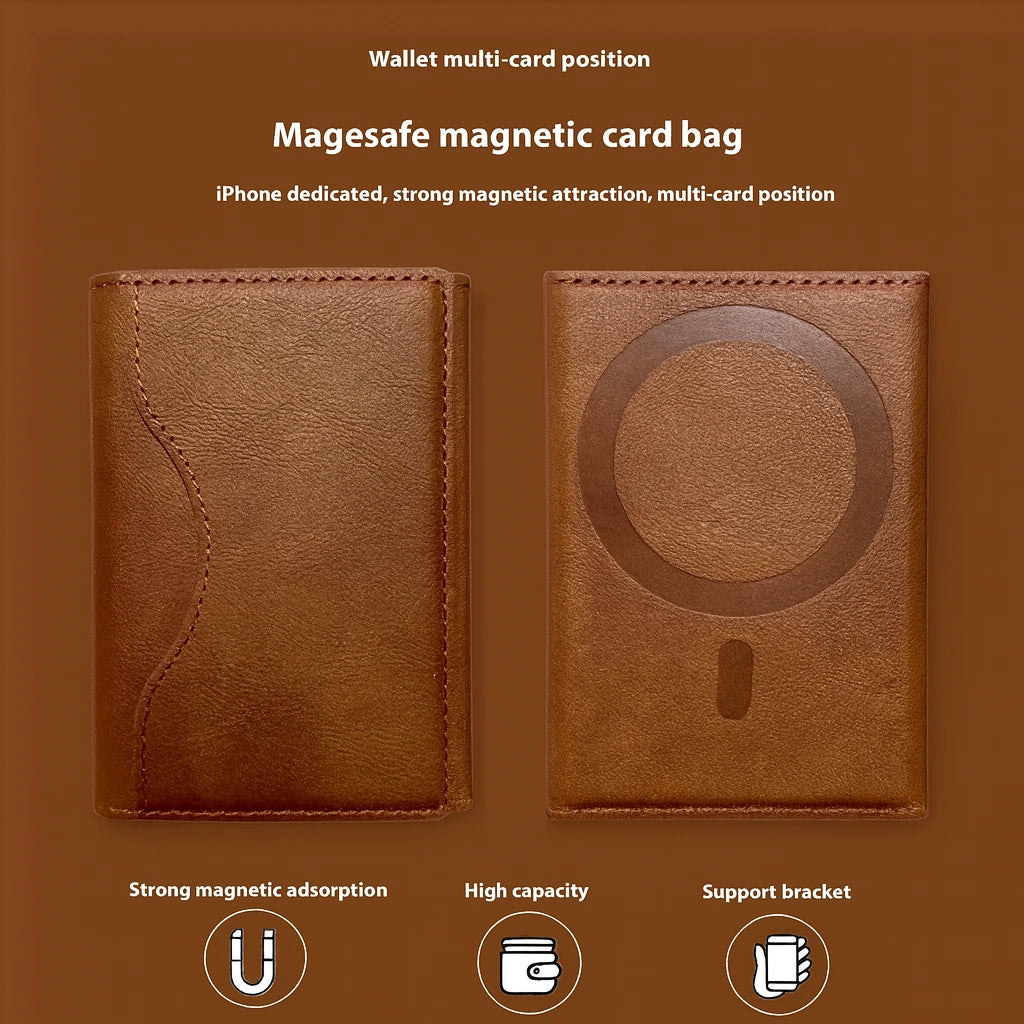 TriHold MagSafe magnetischer Kartenhalter im Portemonnaie