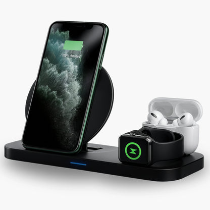 TriVolt 3-in-1 Kabelloses Schnellladegerät