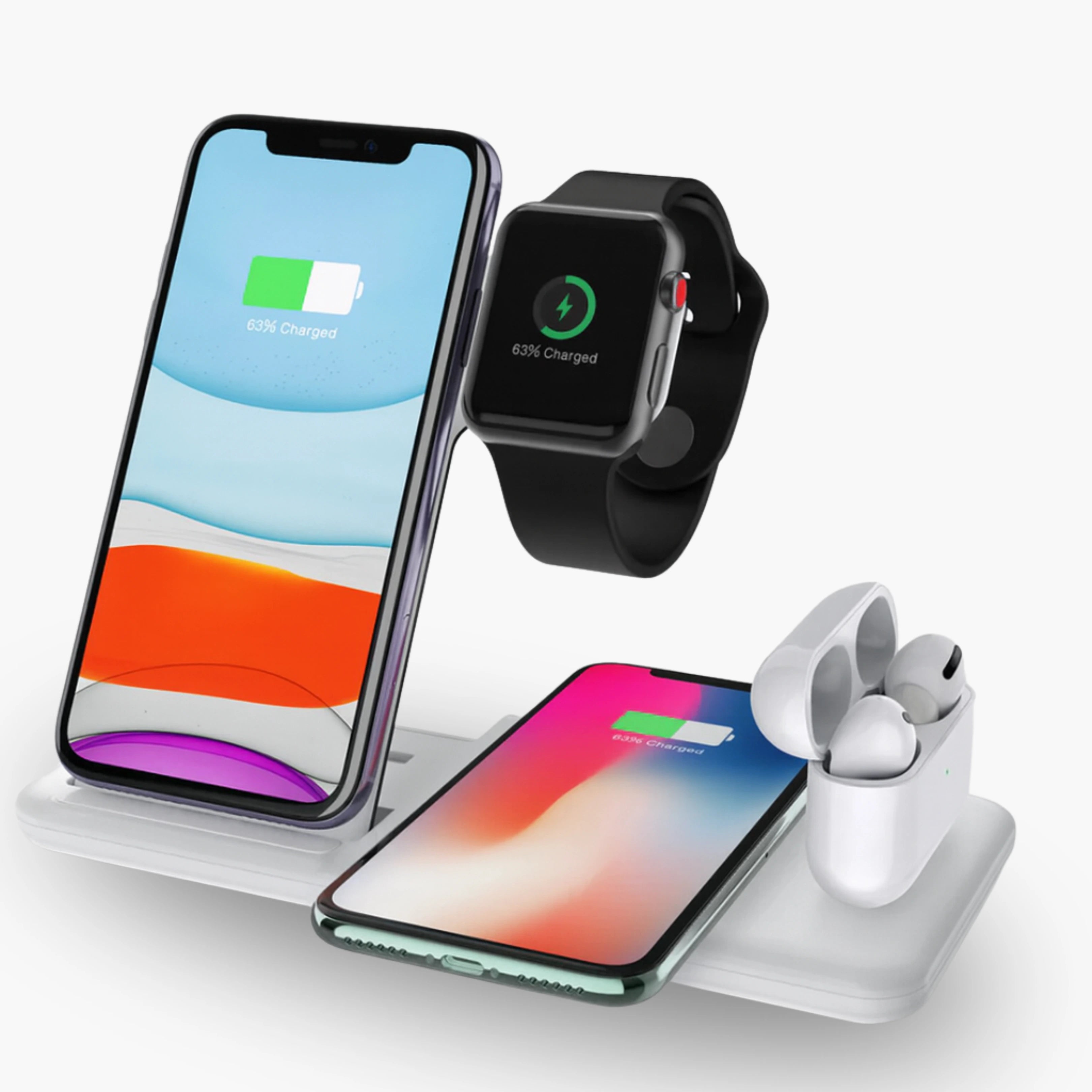 MagStand 3-in-1-Wireless-Ladegerät für iPhone, Apple Watch und AirPods