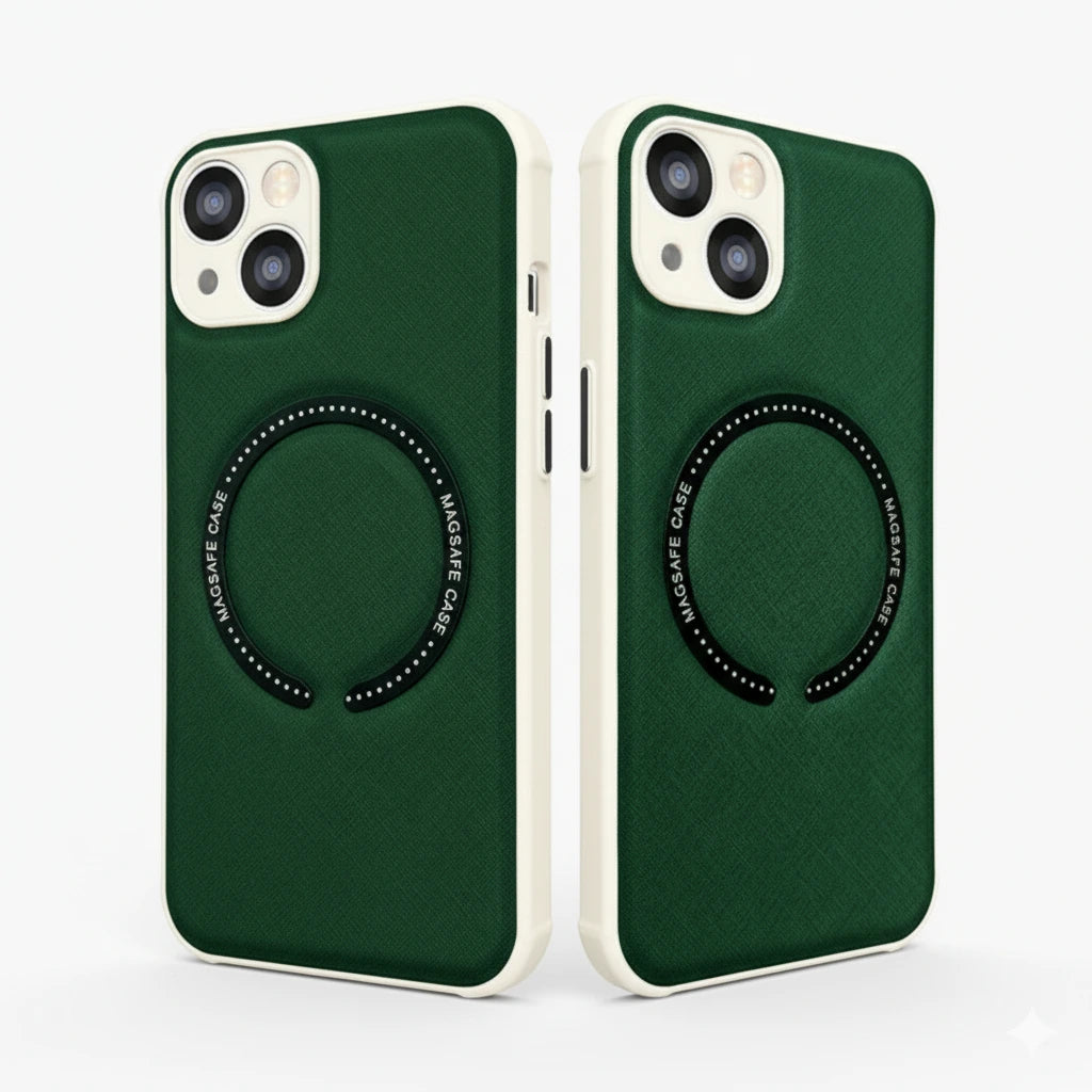 Leder Handyhülle Iphone14 Mag Safe Magnetisch Kreuz