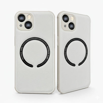 Leder Handyhülle Iphone14 Mag Safe Magnetisch Kreuz